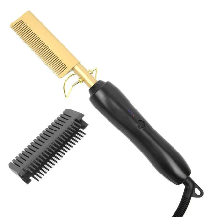 2 in 1 Gold Flat Iron Straightener