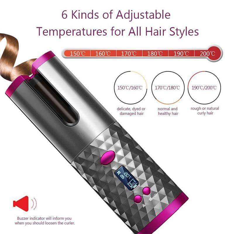 Ceramic Hair Curler (Auto Rotating)