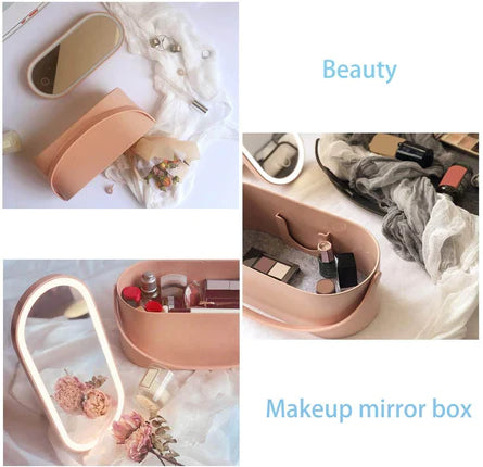 Cosmetic LED Mirror Makeup Case